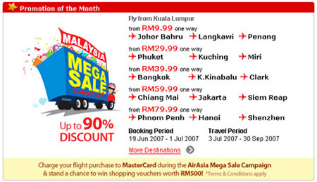 AirAsia June 2007 Promotion